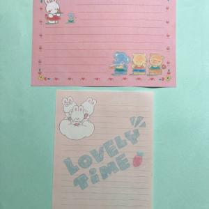Lote Papel de Carta Vintage - Tema Coelhinhos & Amiguinhos Fofos