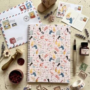 Caderno espiral grande da Alice