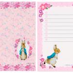 Notinhas Peter Rabbit Flores