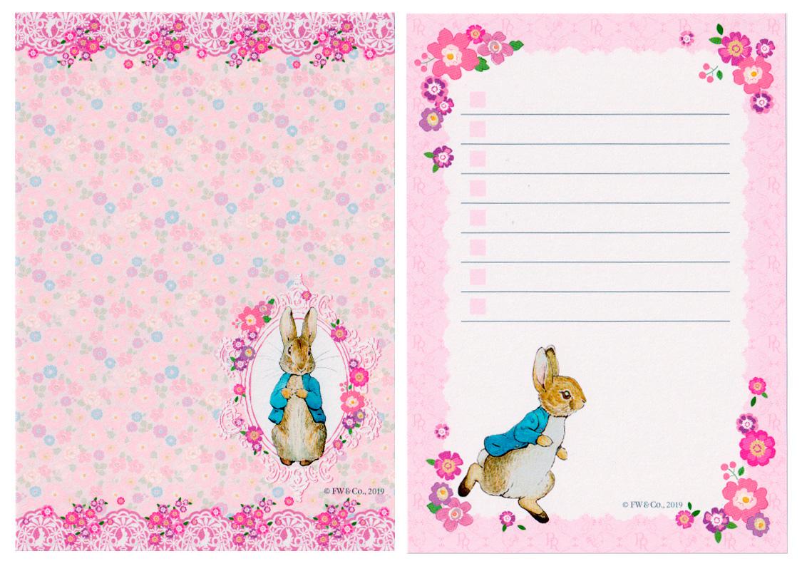 Notinhas Peter Rabbit Flores