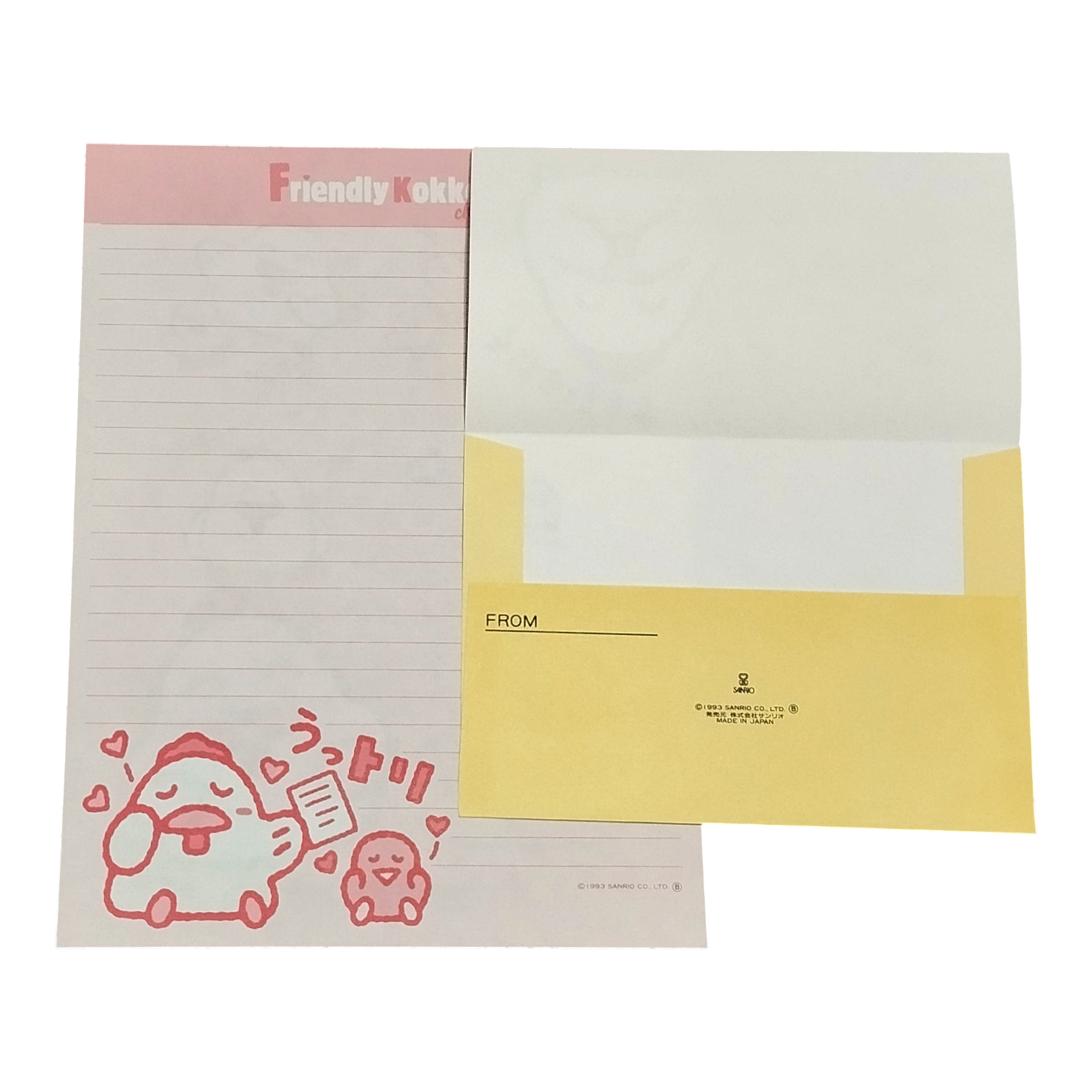 Papel de Carta Sanrio Friendly Kokko Chan