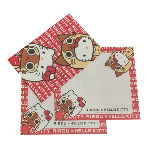 Papel de carta Hello Kitty x Atirou Vermelho