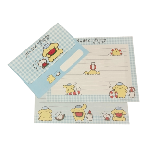 Papel de carta Sanrio Pompompurin Xadrez