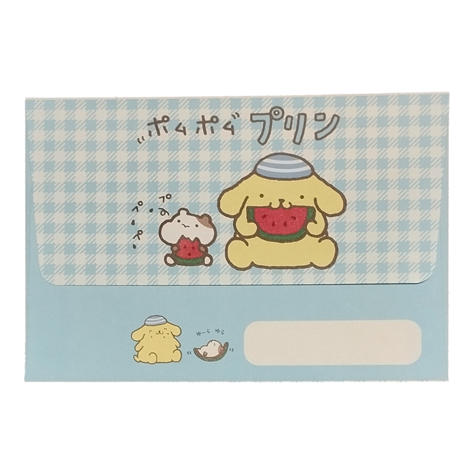 Papel de carta Sanrio Pompompurin Xadrez