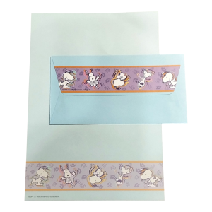 Papel de Carta Snoopy azul