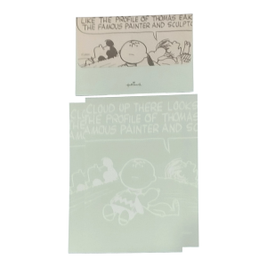 Papel de Carta Snoopy verde