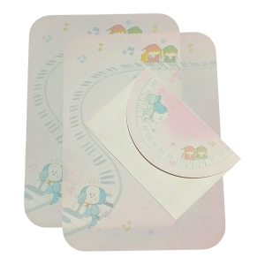 Papel de Carta Pixies rosa