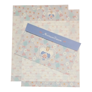 Papel de Carta Sanrio Marron Cream azul