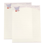 Papel de Carta Sanrio Kuromi Cereja
