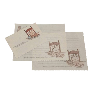 Papel de Carta Sanrio Zashikibuta Creme
