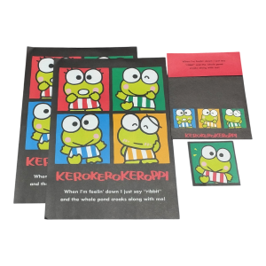 Papel de carta Keroppi Black