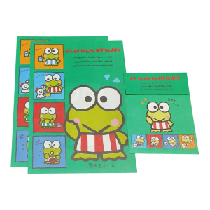 Papel de Carta Sanrio Keroppi verde