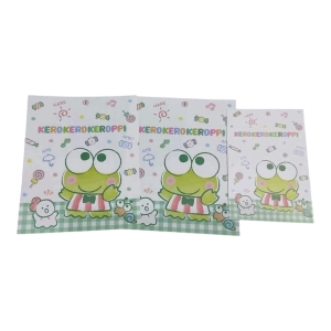 Papel de carta Sanrio Keroppi xadrez