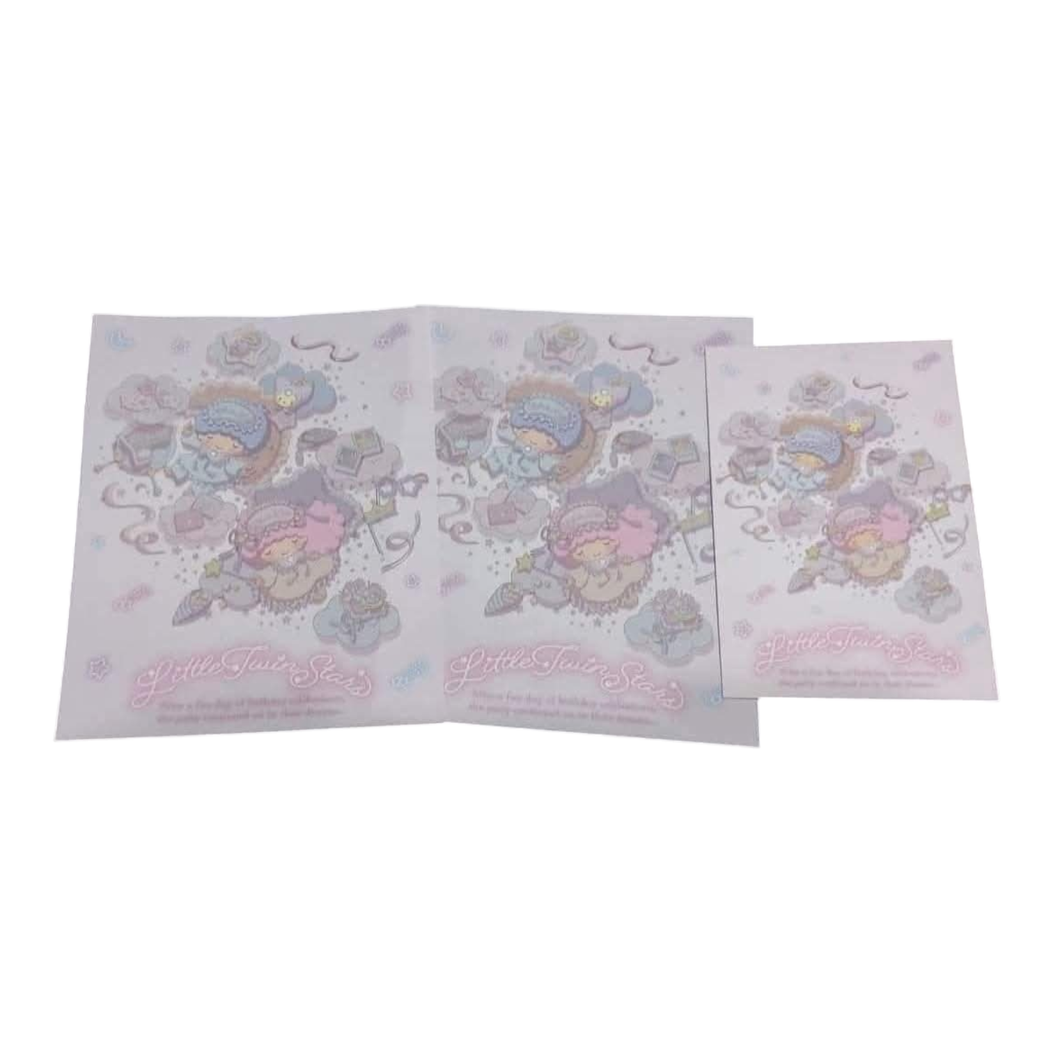 Papel de carta Sanrio Little Twin Stars soninho