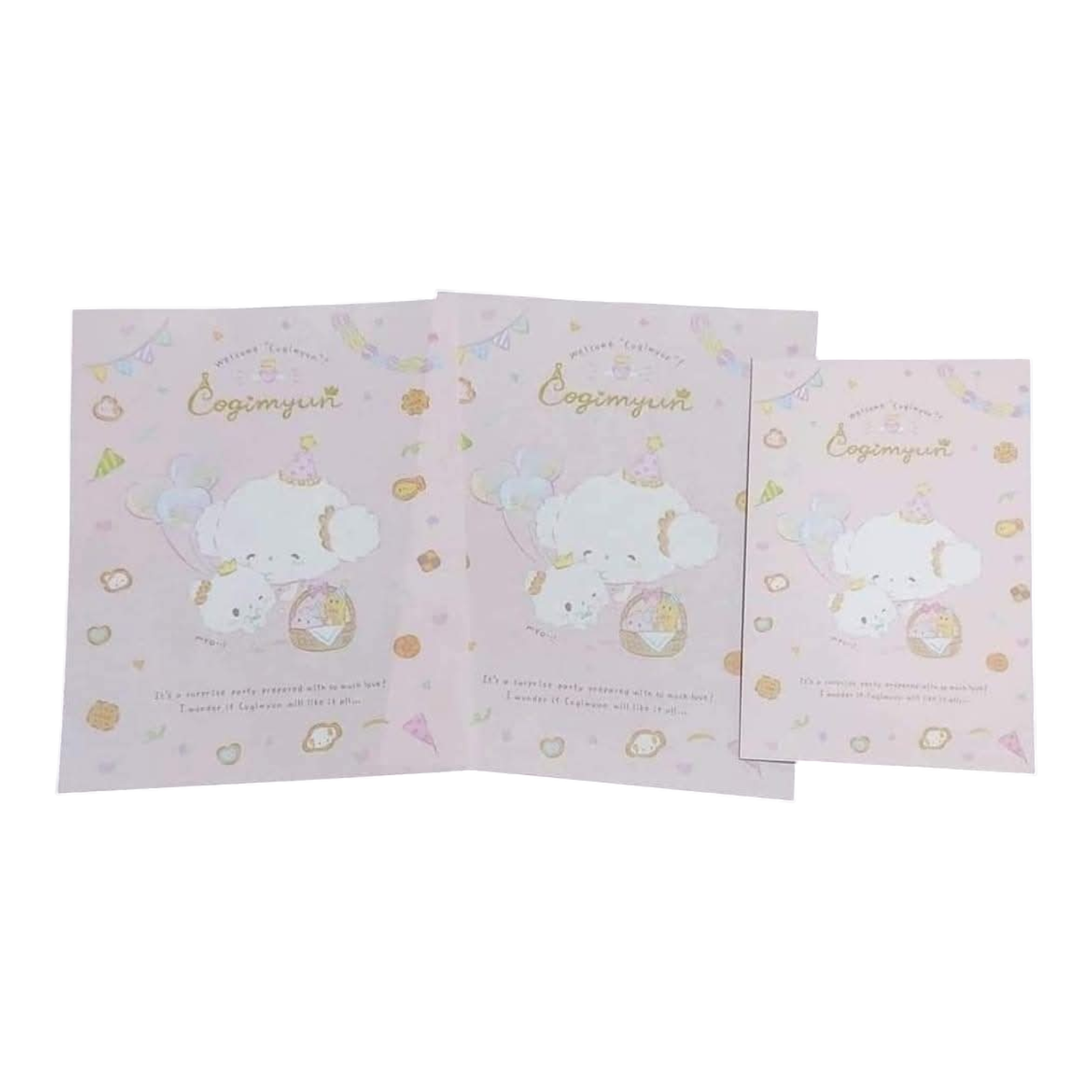 Papel de carta Sanrio Cogimyun balões