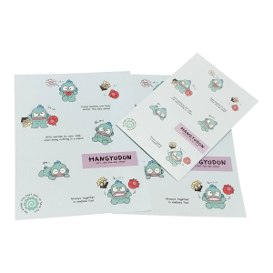 Papel de carta Sanrio Hangyodon azul
