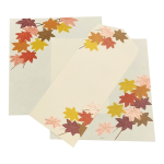 Papel de carta Midori folhas douradas