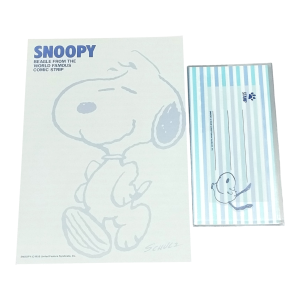 Papel de carta Snoopy listras