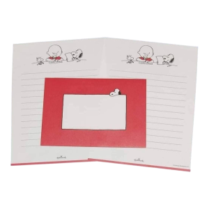 Papel de carta Snoopy correspondente