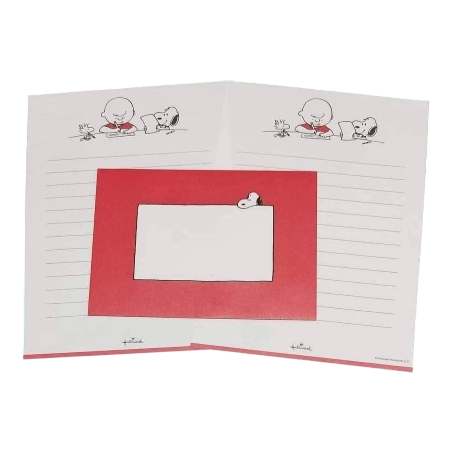 Papel de carta Snoopy correspondente