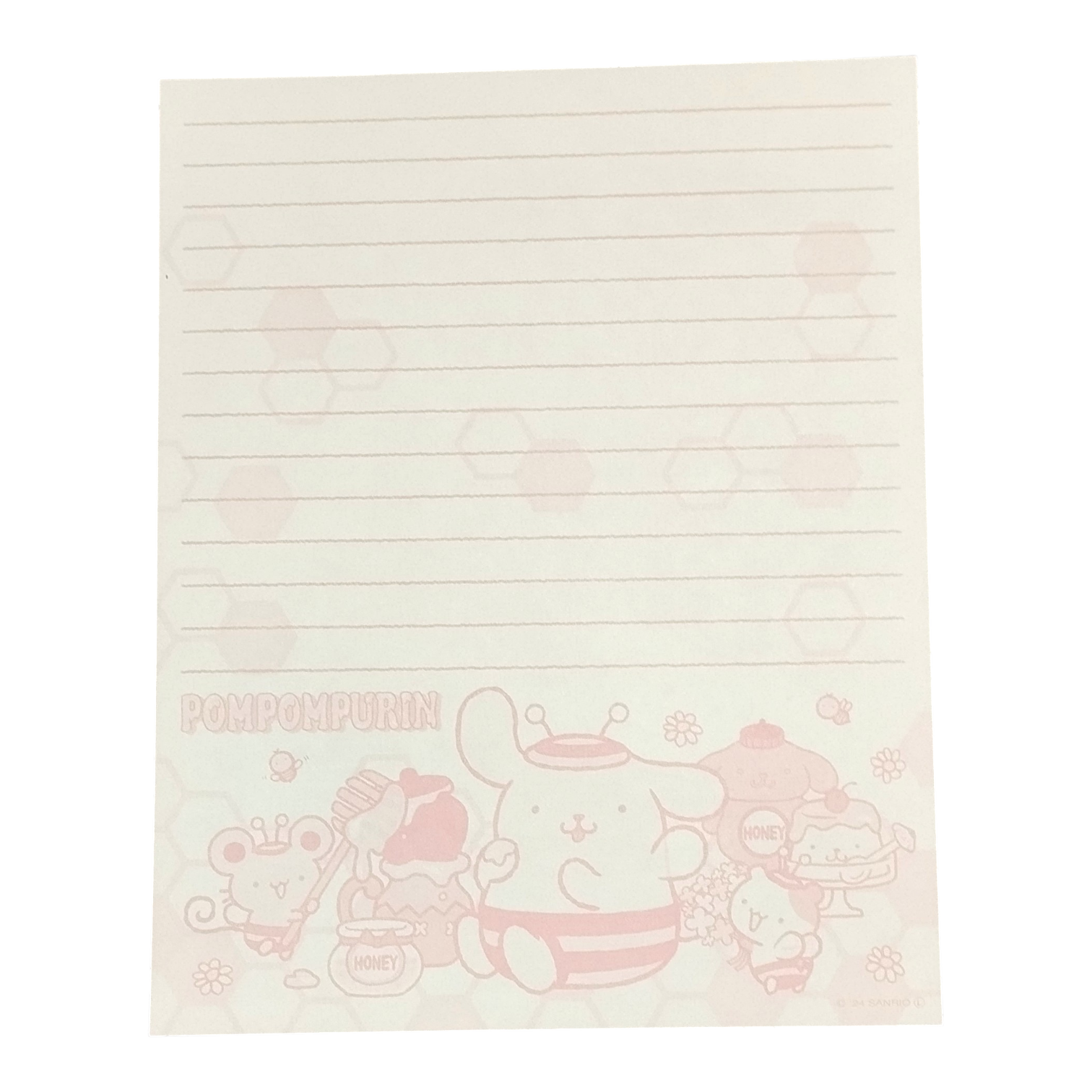 Papel de carta Sanrio Pompompurin mel