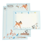 Papel de carta Disney Bambi azul