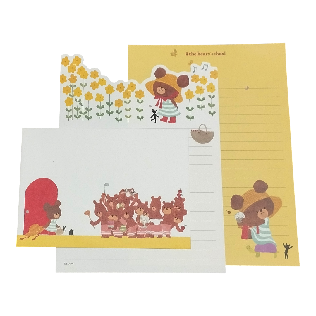 Papel de carta dos ursinhos Margarida