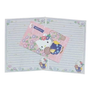 Papel de carta Hello Kitty Flores de Ipomeia