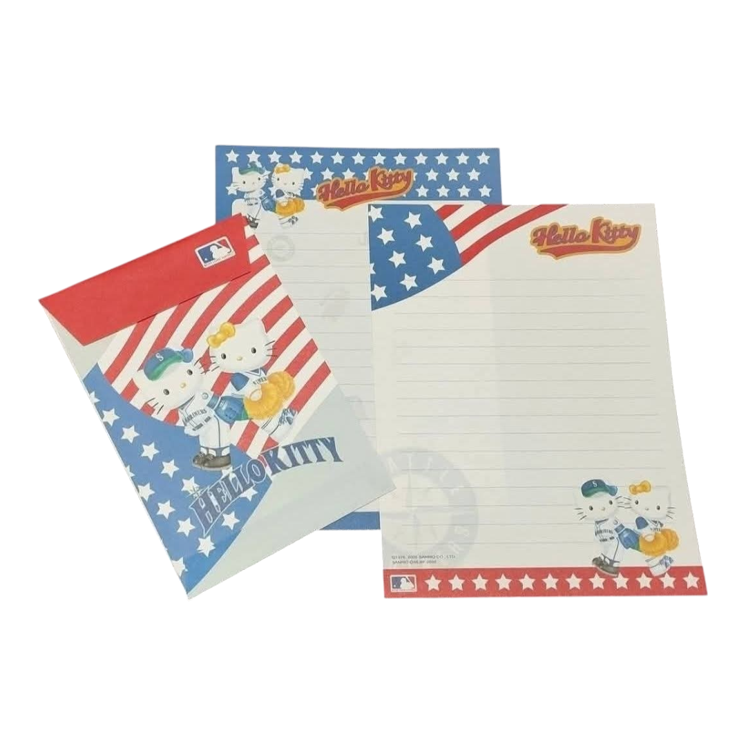 Papel de carta Hello Kitty beisebol.