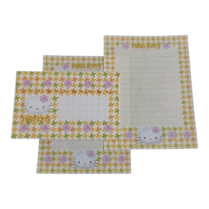 Papel de carta Hello Kitty flor amarela