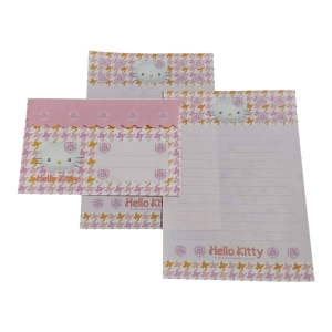 Papel de carta Hello Kitty flor Rosa