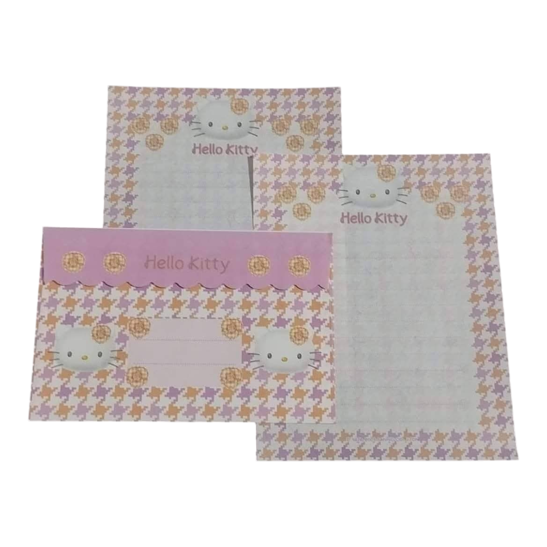 Papel de carta Hello Kitty flor lilás