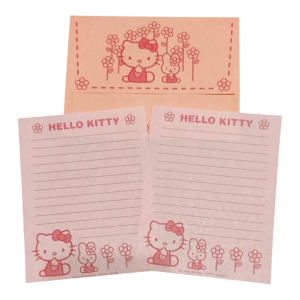 Papel de carta Hello Kitty laranja