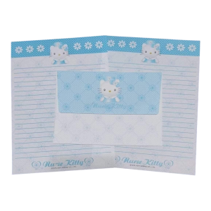 Papel de carta Hello Kitty Enfermeira azul