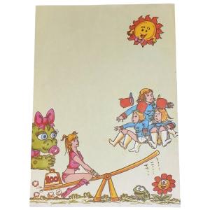 Papel de Carta Xuxa verde Paquitas.
