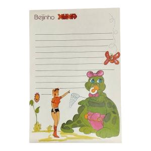 Papel de Carta Xuxa Branco Pautado.