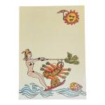 Papel de Carta Xuxa Amarelo Surf.