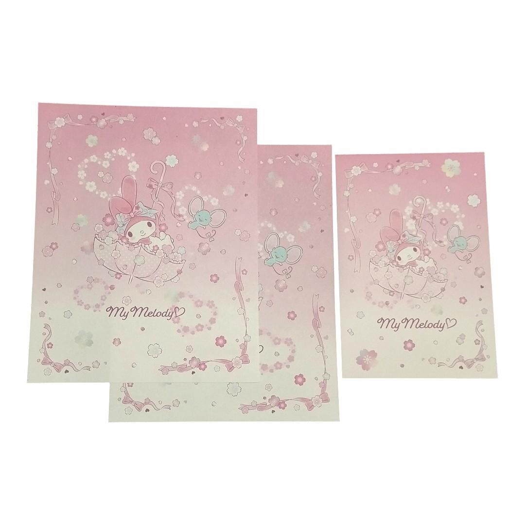Papel de Carta My Melody Flores.