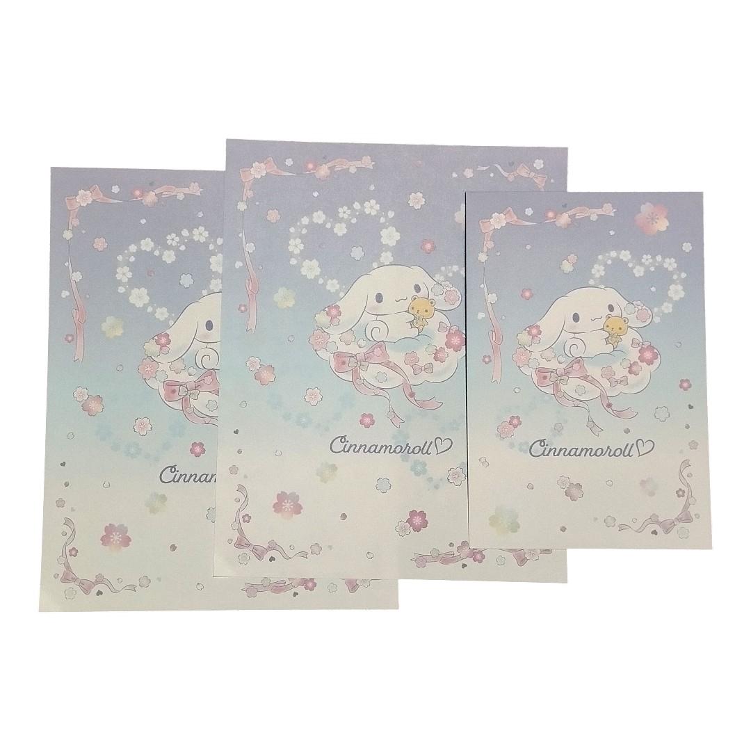Papel de Carta Cinnamoroll Flores