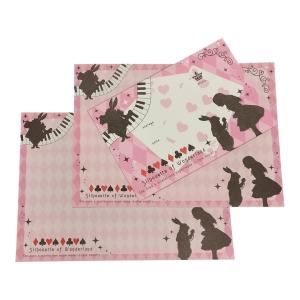 Papel de carta Alice Silhouette Rosa