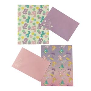 Papel de carta Ursinhos Carinhosos dupla