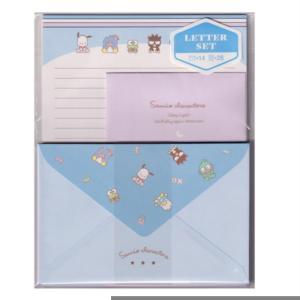 Bloco de Papel de Carta Sanrio Characters Blue