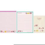 Bloco de Papel de carta Sanrio Characters Pink