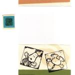 Postalette Snoopy Verde Quadros