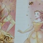 Papel de carta Disney Belle