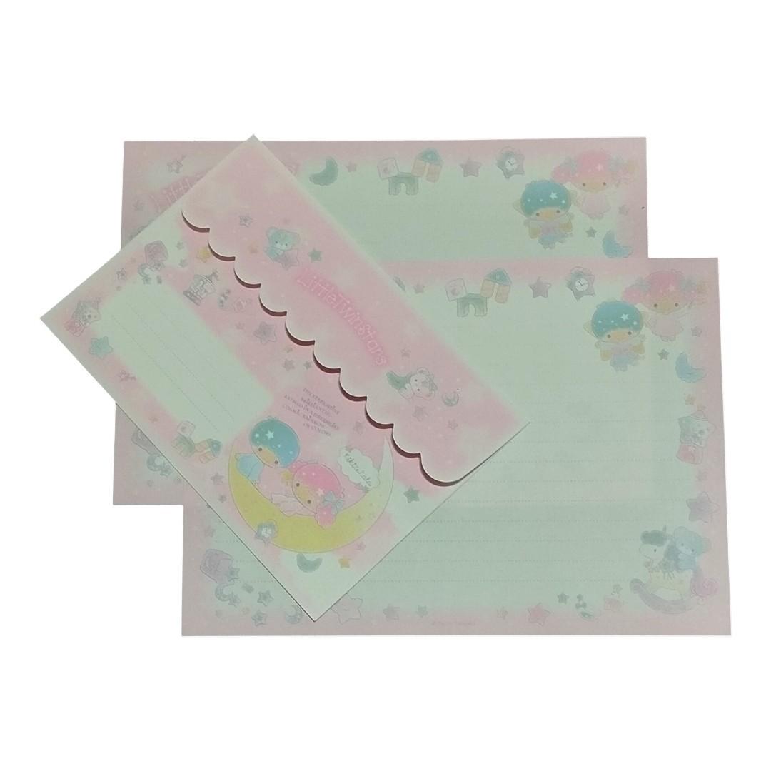 Papel de carta Little Twin Stars Pônei Rosa