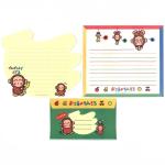 Papel de carta Sanrio Osaru no Monkichi Banana