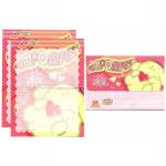 Papel de carta Sanrio Pompompurim vermelho