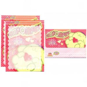 Papel de carta Sanrio Pompompurim vermelho