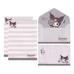 Papel de carta Sanrio Kuromi Cinza